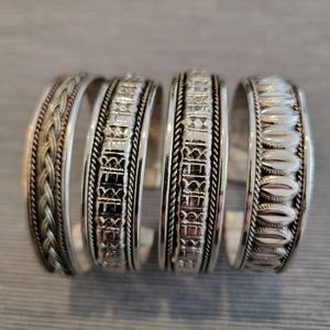 Bangle Bracelets (Silver)